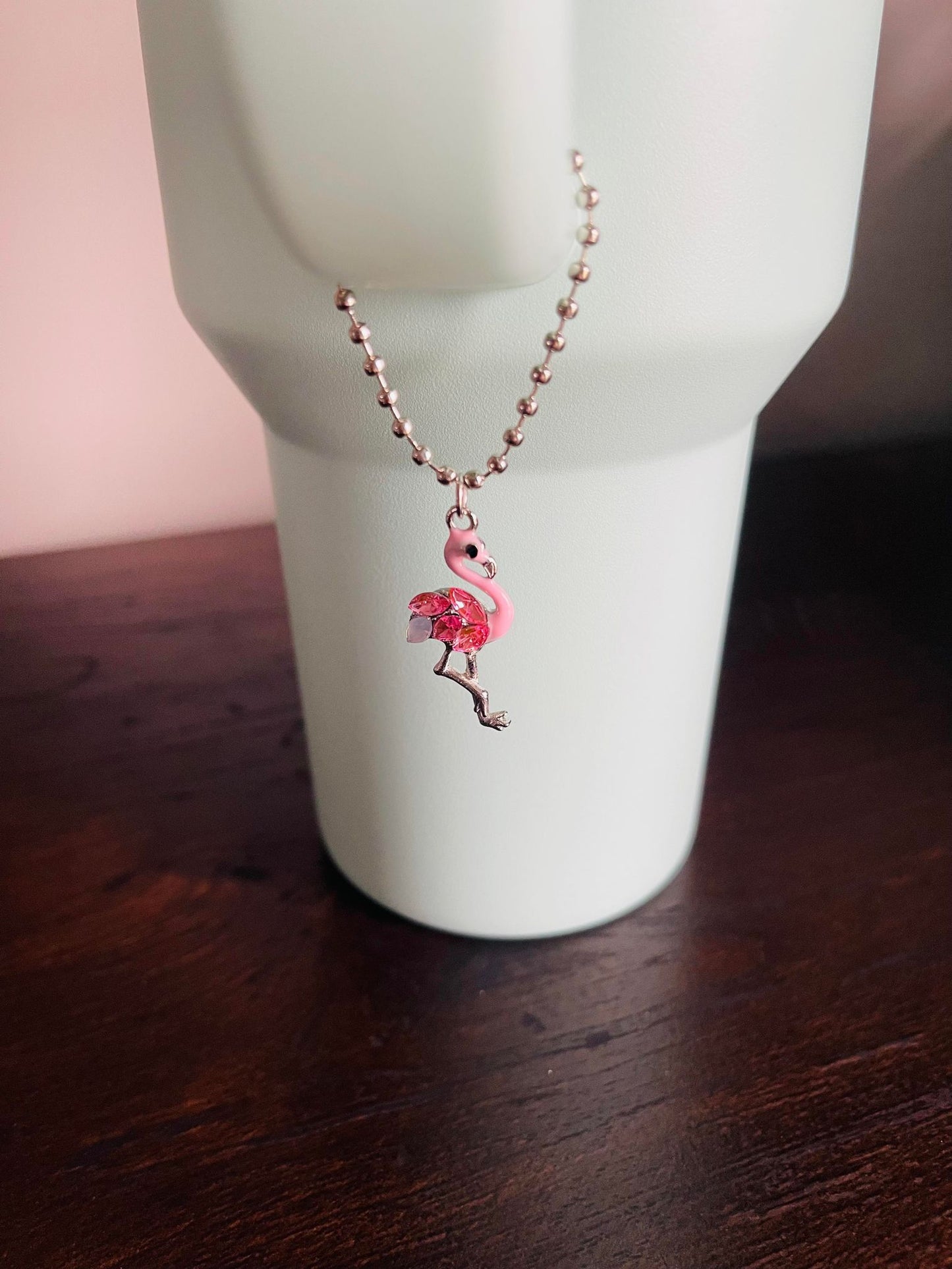 Flamingo Handle Charm