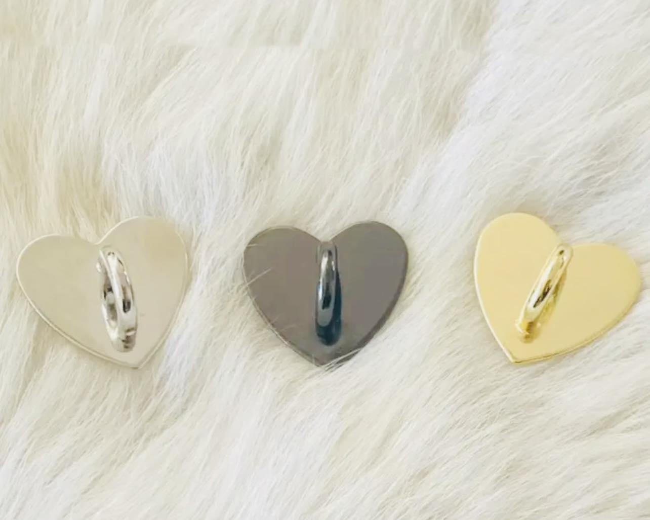 Key Chain/ Charm Hook Heart Attachment