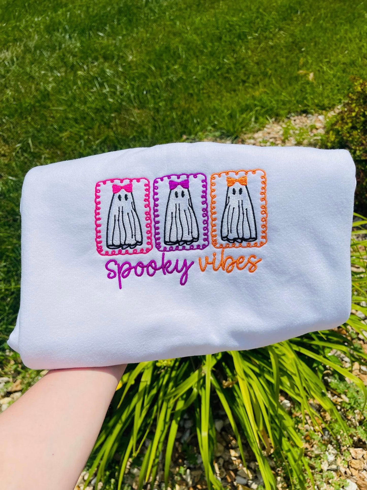 Spooky Vibes Embroidered Sweatshirt