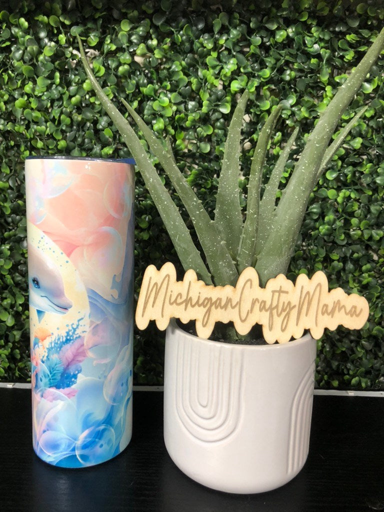 Floral Dolphin Swirl