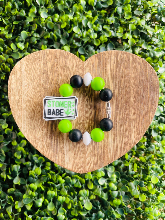 Stoner babe handle charm