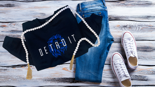 Detroit Lion Embroidered Sweatshirt