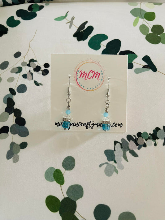 Dainty Blue Earrings
