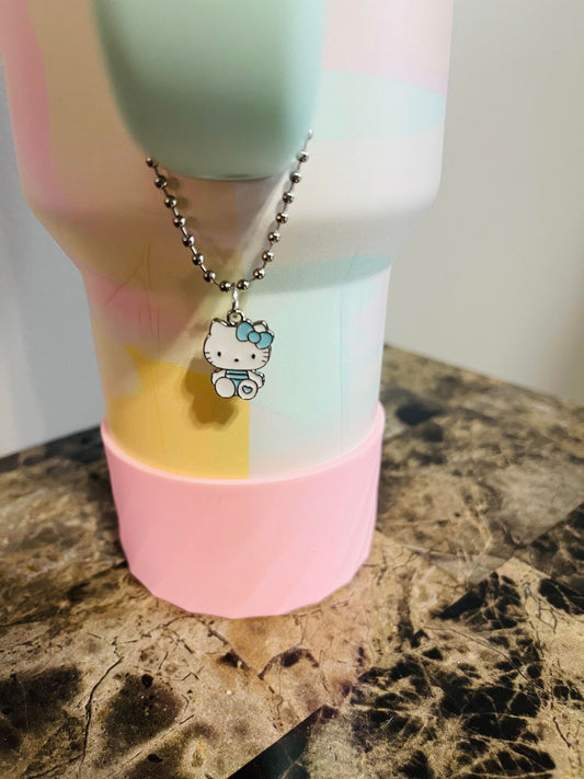 Blue kitty charm