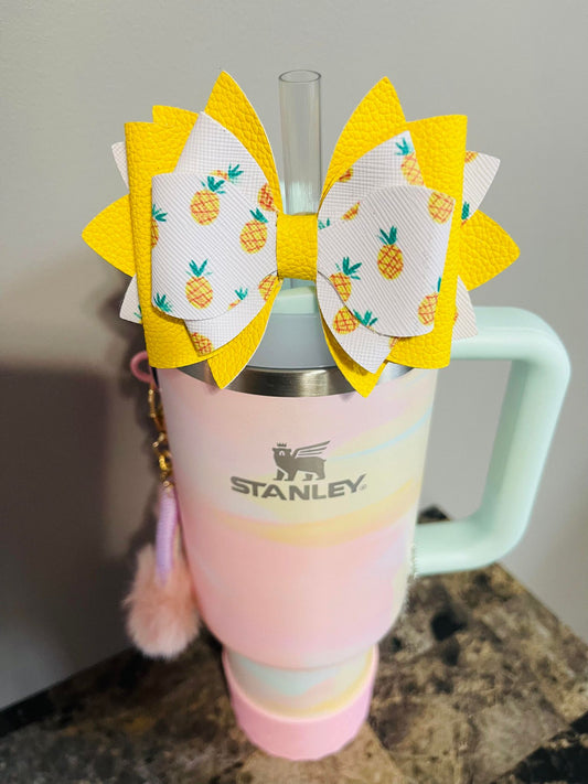 Happy Pineapple Bow Topper