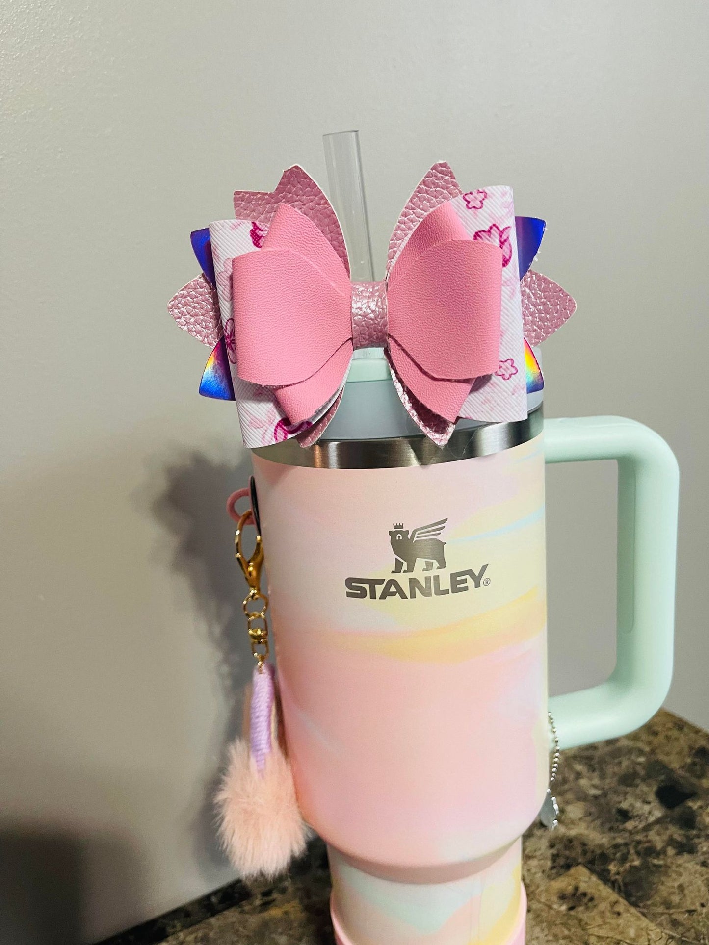 Lovely & Pink Flower Bow