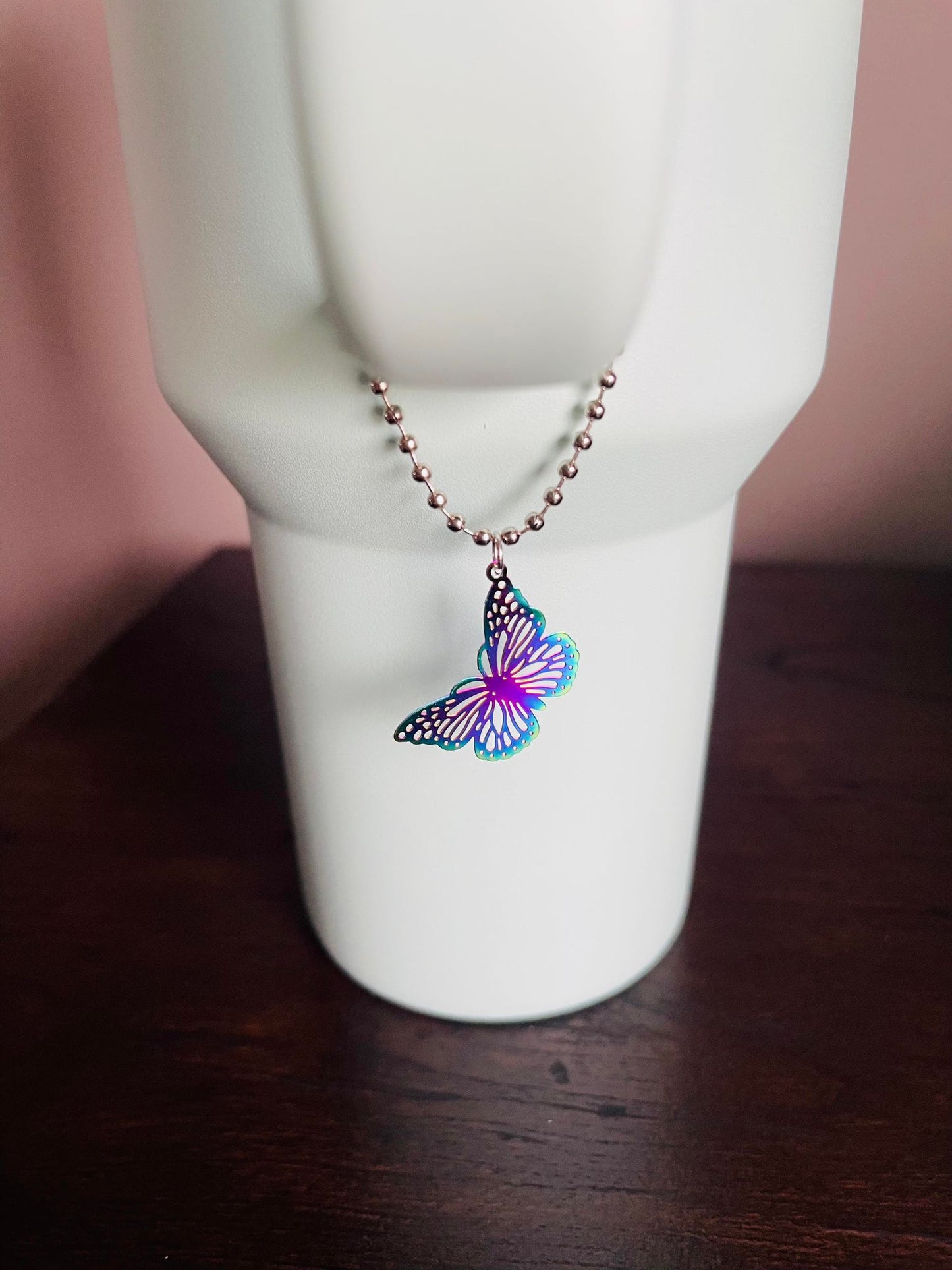 Colorful Butterfly Handle Charm