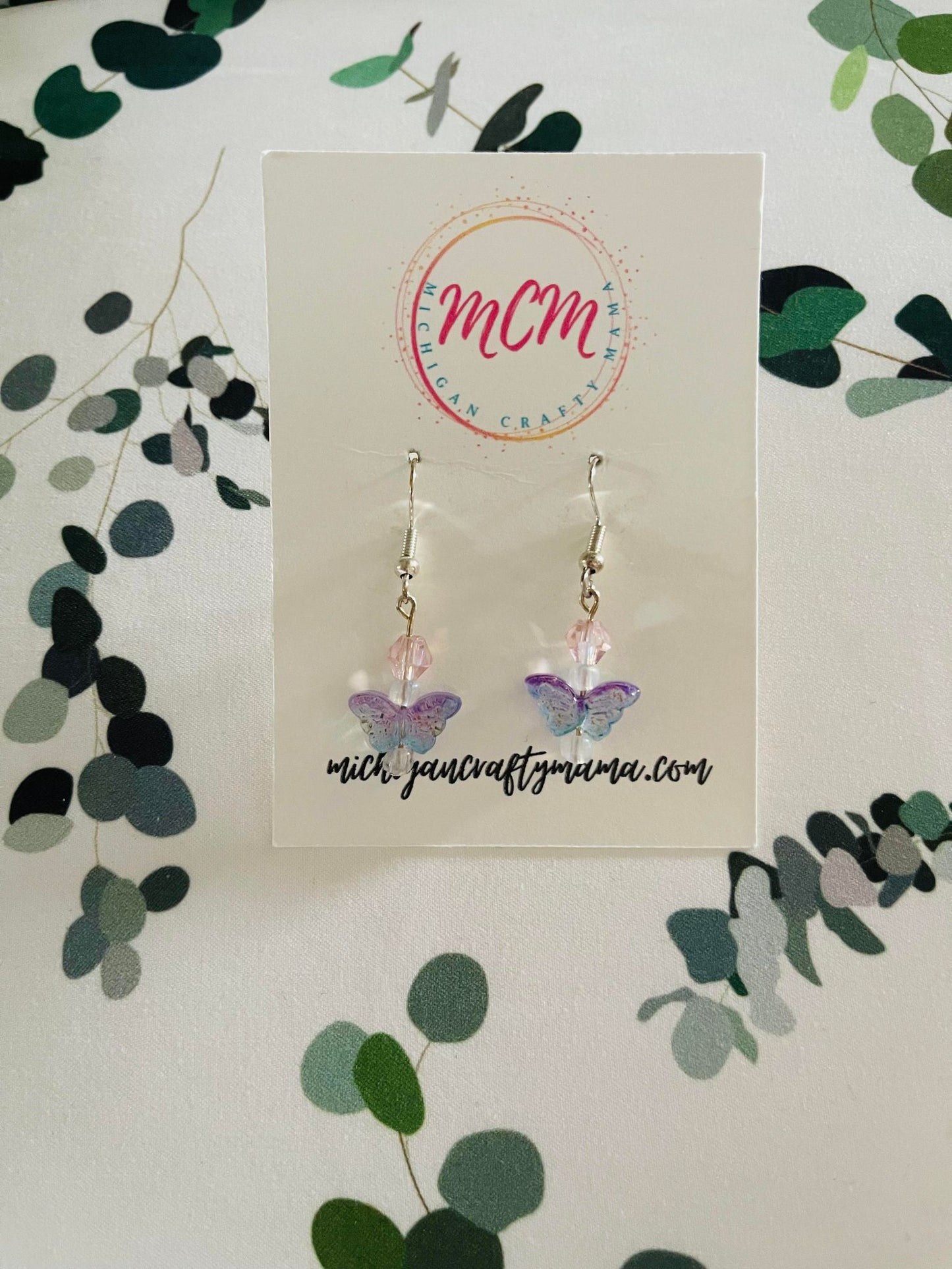 Colorful Butterfly Earrings