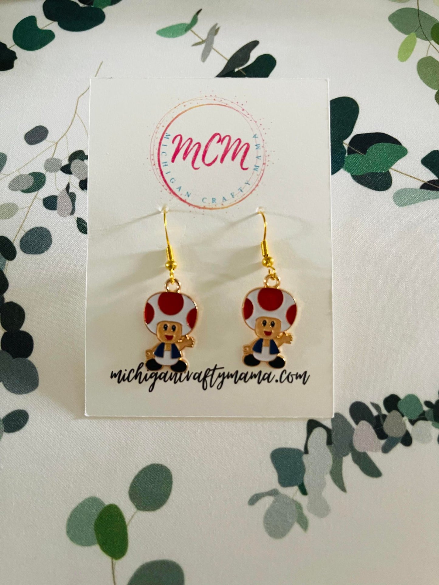 Mushroom Head Earrings