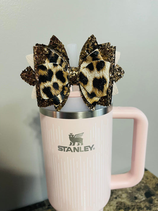 Chocolate Cheetah Bow