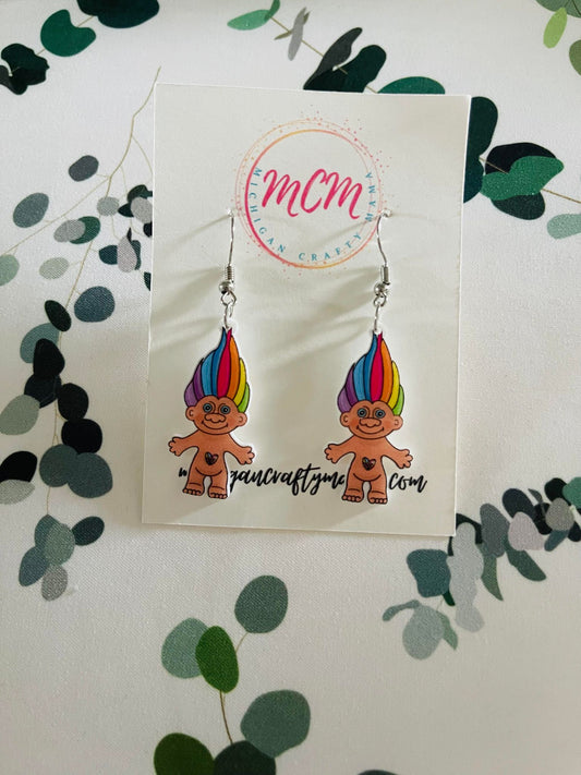 90's Troll Earrings