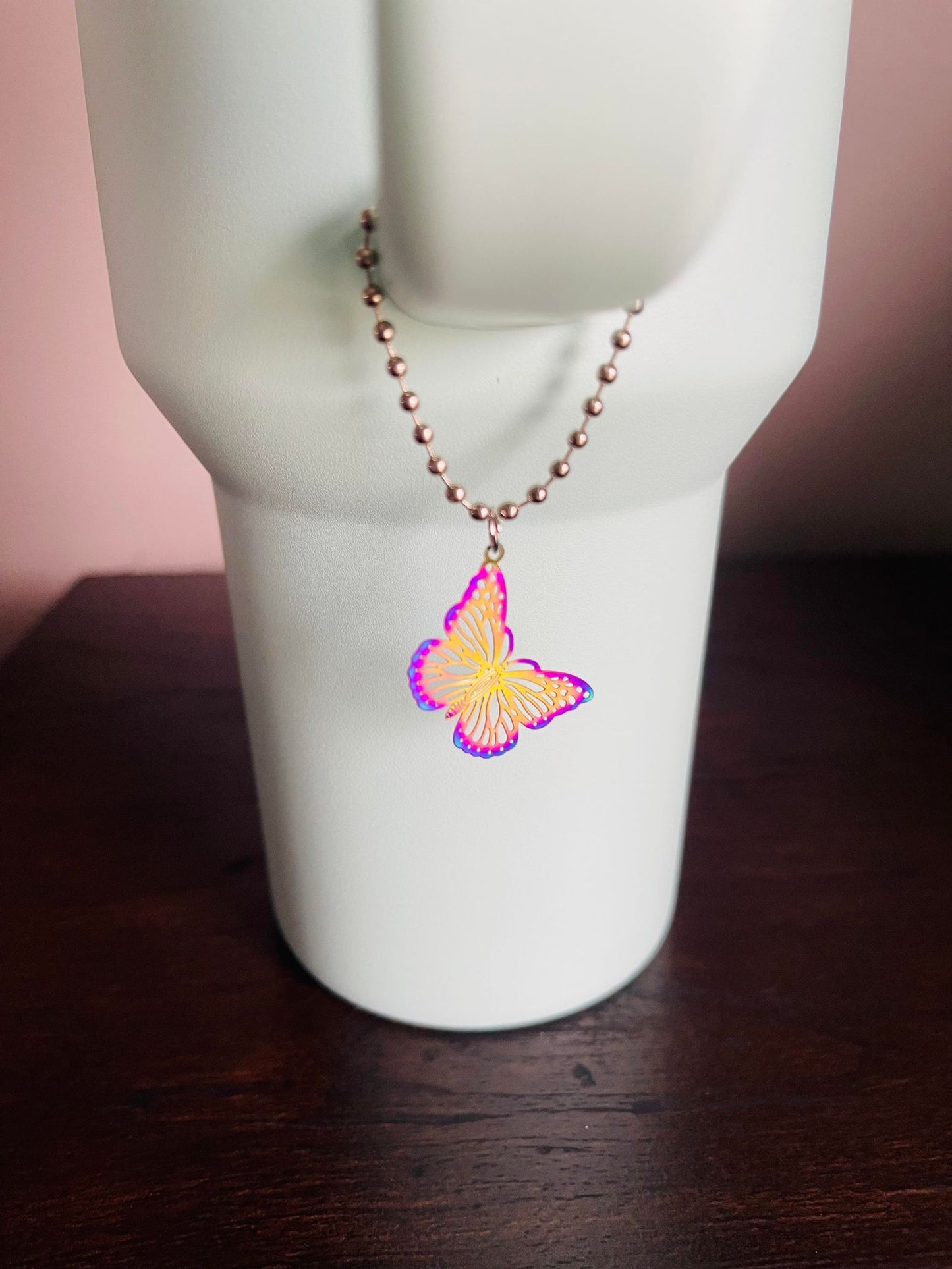 Colorful Butterfly Handle Charm