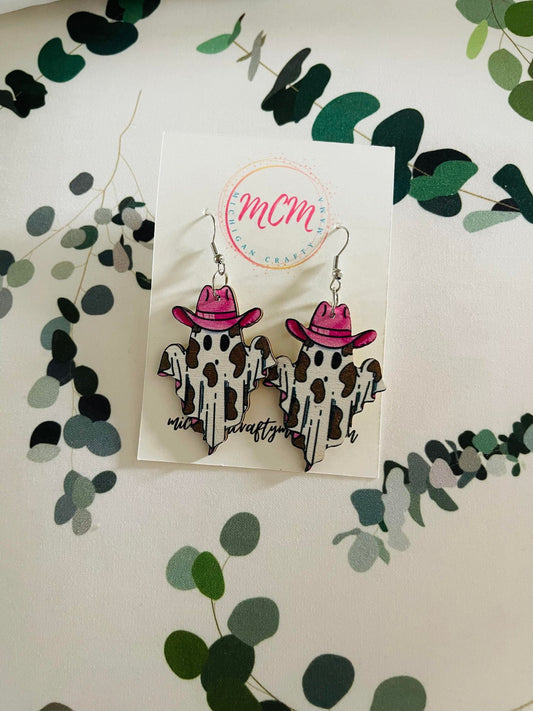 Cowboy Ghost Earrings