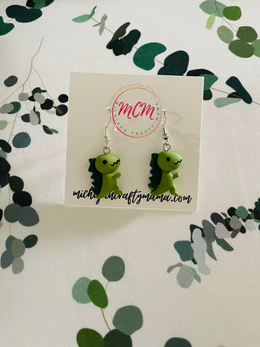 Tiny Dino Earrings