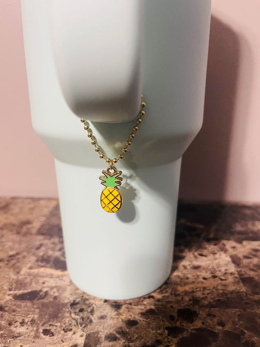 Happy Pineapple Handle Charm