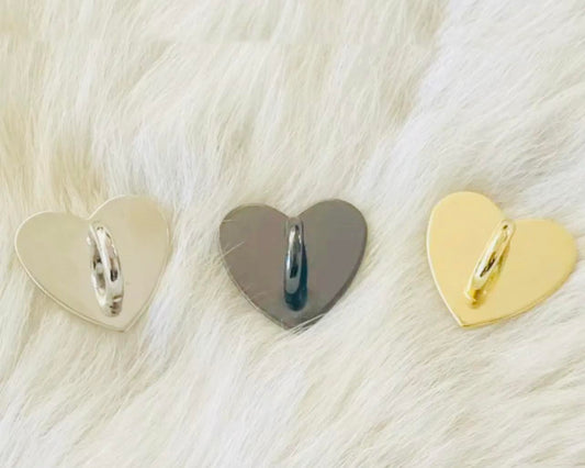 Key Chain/ Charm Hook Heart Attachment