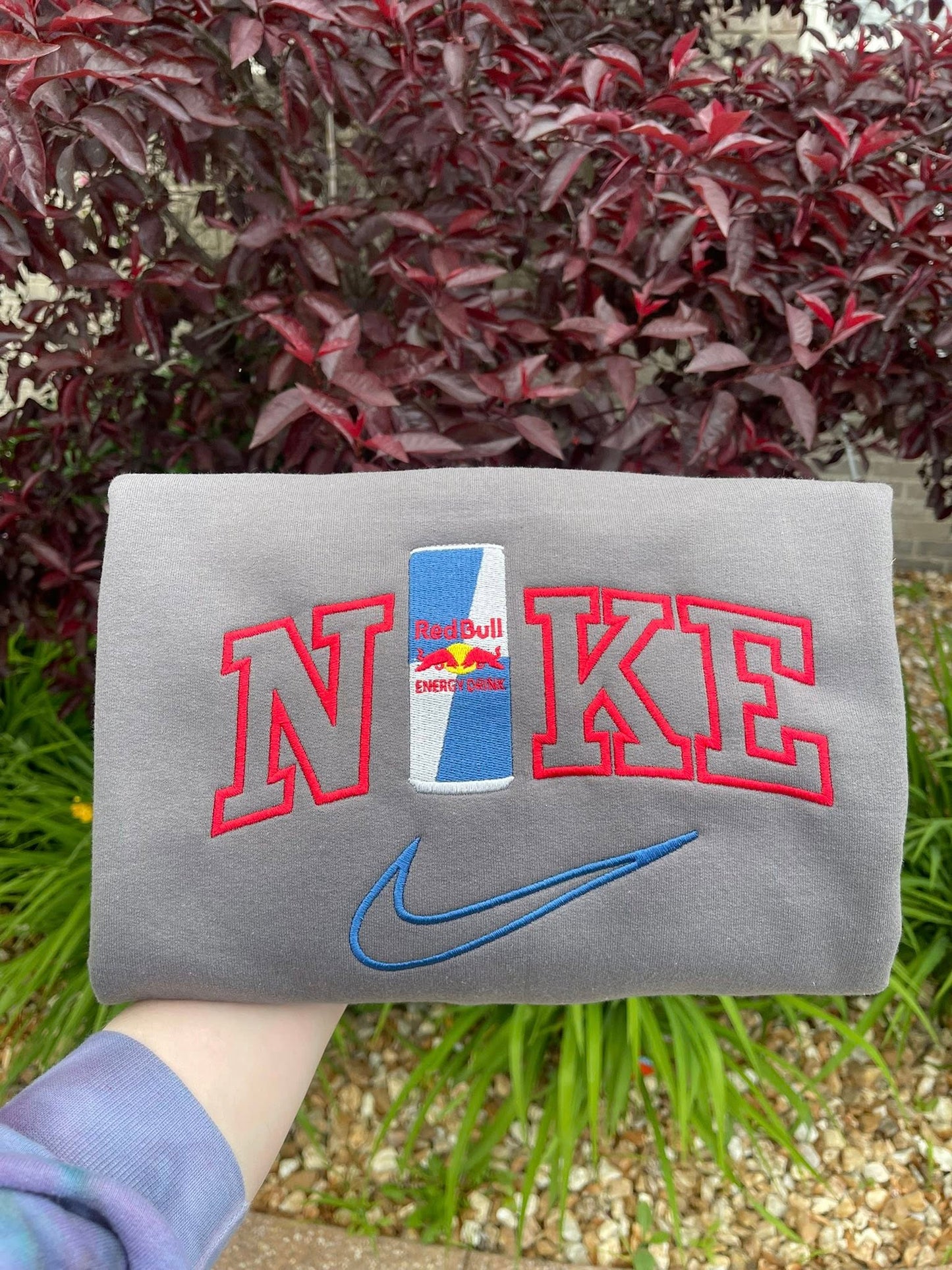 Red Bull Swoosh Embroidered Sweatshirt