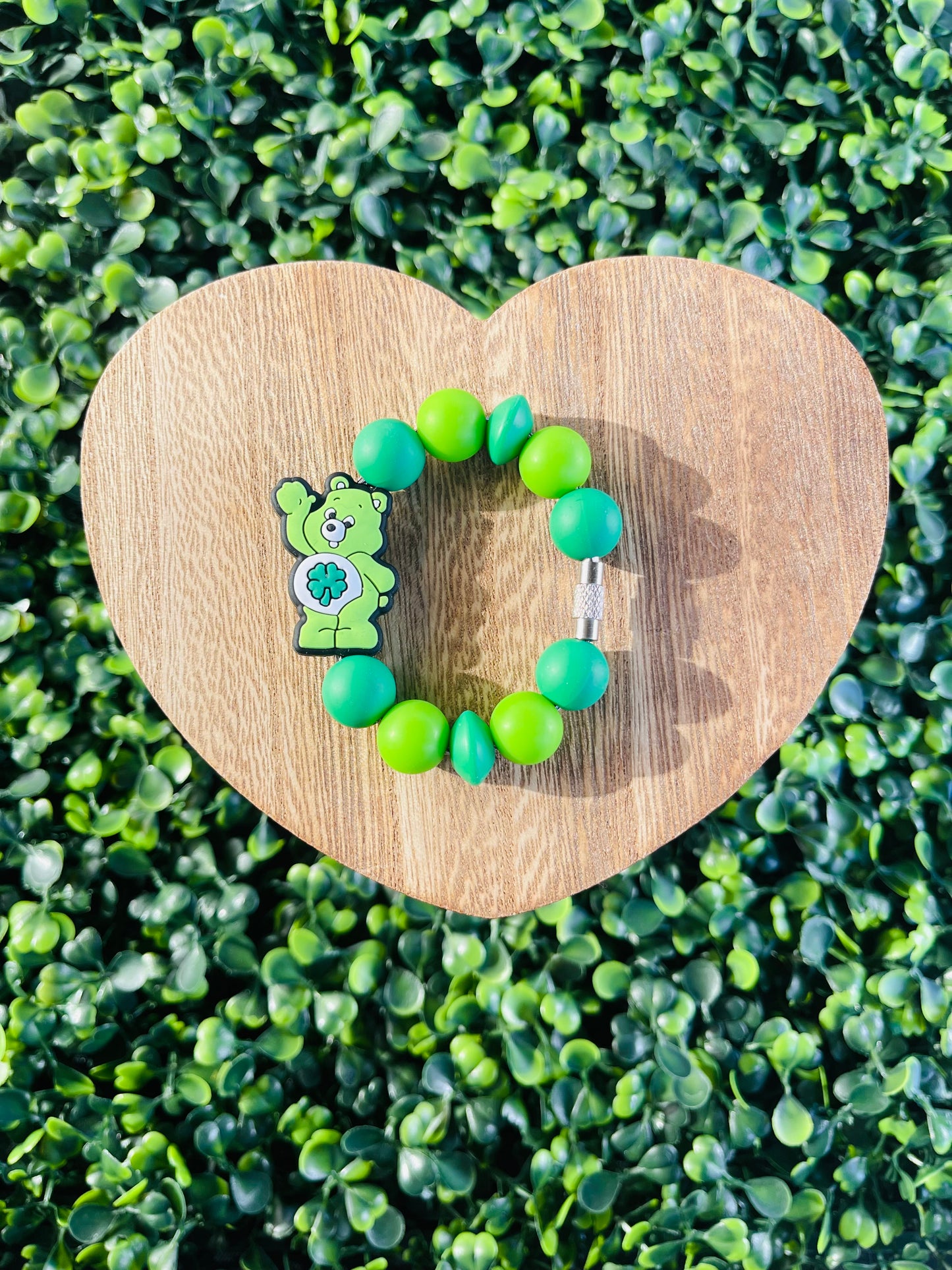 Green Care Bear handle charm
