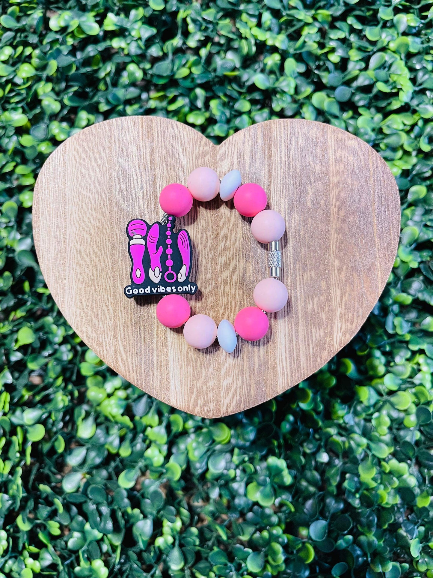 Good vibes Handle Charm