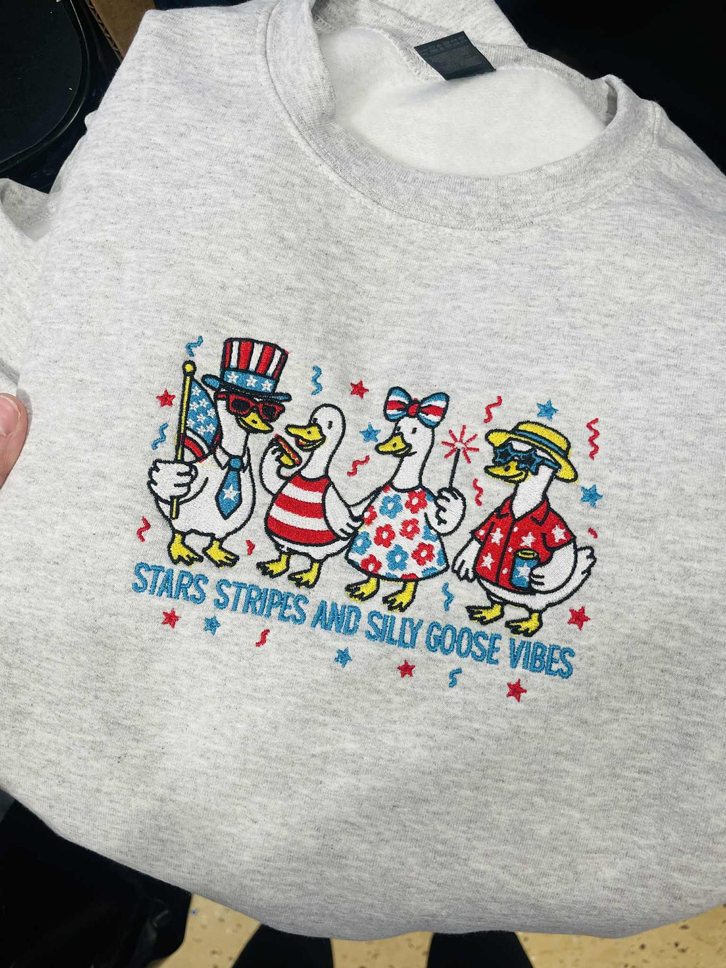 Goose Vibes Embroidered Sweatshirt