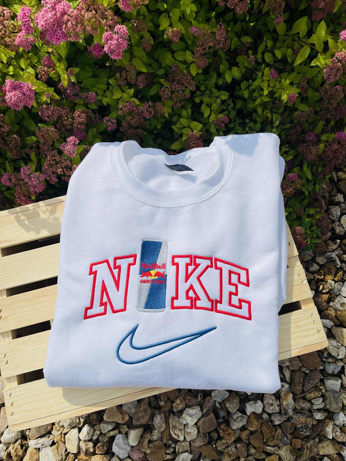 Red Bull Swoosh Embroidered Sweatshirt